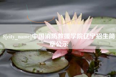 瑞安中国消防救援学院辽宁招生简章公示