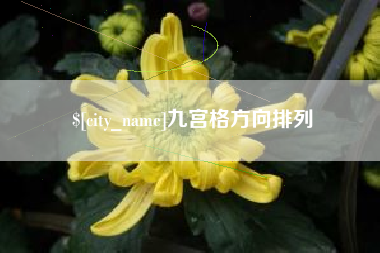 瑞安九宫格方向排列