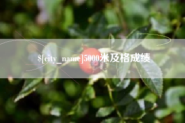瑞安5000米及格成绩