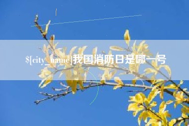瑞安我国消防日是哪一号