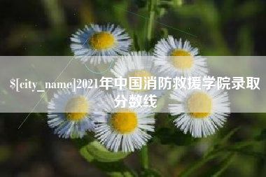 瑞安2021年中国消防救援学院录取分数线