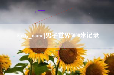 瑞安男子世界5000米记录