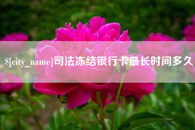 瑞安司法冻结银行卡最长时间多久