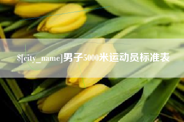 瑞安男子5000米运动员标准表