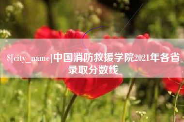 瑞安中国消防救援学院2021年各省录取分数线