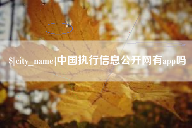 瑞安中国执行信息公开网有app吗
