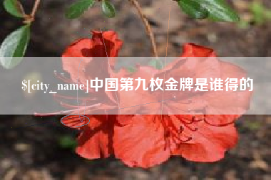 瑞安中国第九枚金牌是谁得的