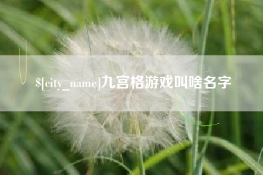 瑞安九宫格游戏叫啥名字