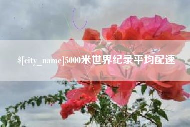 瑞安5000米世界纪录平均配速