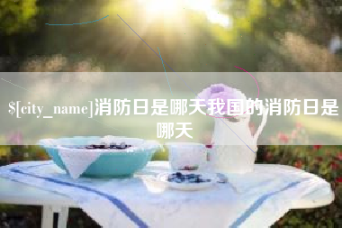 瑞安消防日是哪天我国的消防日是哪天