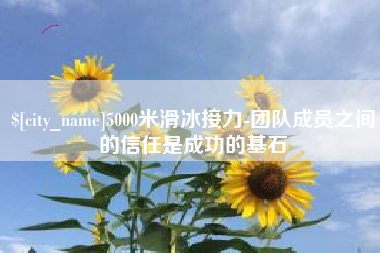瑞安5000米滑冰接力-团队成员之间的信任是成功的基石