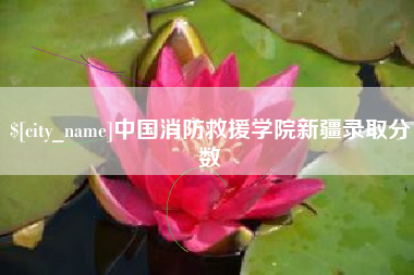 瑞安中国消防救援学院新疆录取分数