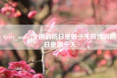 瑞安全国消防日是哪一天宣传消防日是哪一天