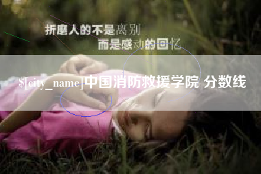 瑞安中国消防救援学院 分数线