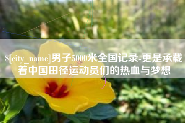 瑞安男子5000米全国记录-更是承载着中国田径运动员们的热血与梦想