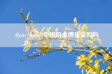 瑞安中国的金牌是金的吗