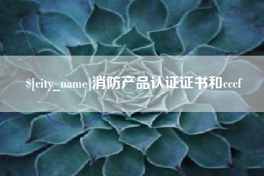 瑞安消防产品认证证书和cccf