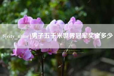 瑞安男子五千米世界冠军奖金多少