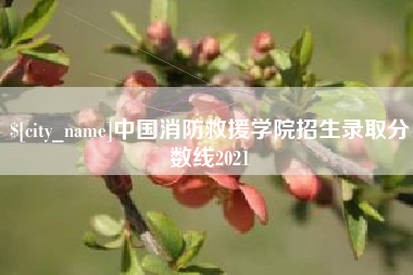 瑞安中国消防救援学院招生录取分数线2021