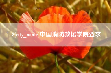 瑞安中国消防救援学院要求