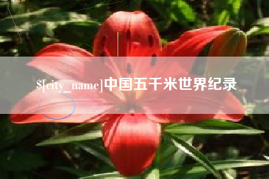 瑞安中国五千米世界纪录