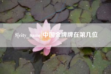 瑞安中国金牌牌在第几位