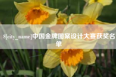 瑞安中国金牌图案设计大赛获奖名单