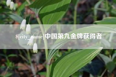 瑞安中国第九金牌获得者
