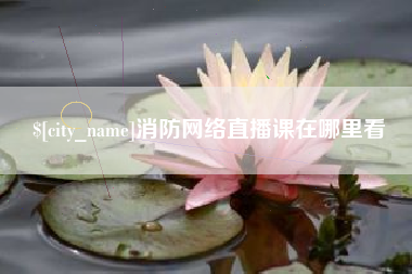 瑞安消防网络直播课在哪里看