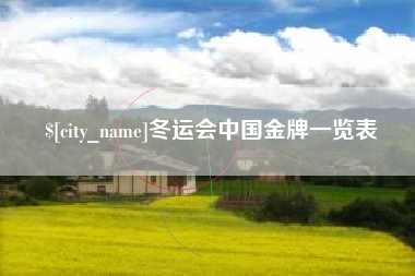 瑞安冬运会中国金牌一览表