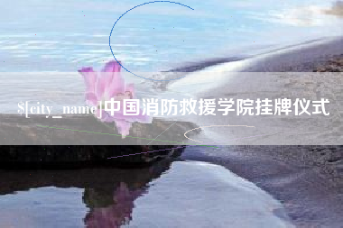 瑞安中国消防救援学院挂牌仪式