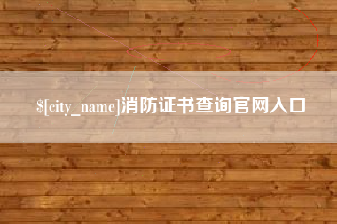 瑞安消防证书查询官网入口