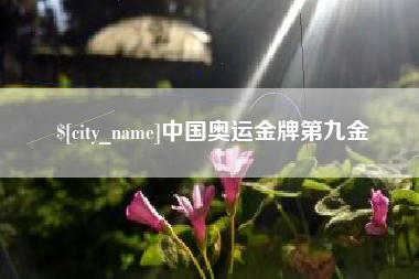 瑞安中国奥运金牌第九金