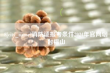 瑞安消防证报考条件2024年官网烟台福山